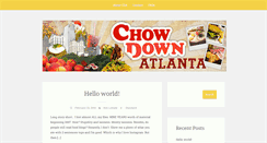 Desktop Screenshot of chowdownatlanta.com